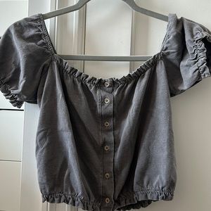 Vintage Brandy Melville button up crop top